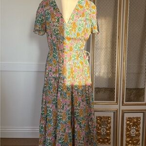 J.Crew x Liberty Fabric Wrap Maxi Dress – Size 6